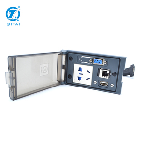 QH420-2 hộp điều khiển IP54 điện thông minh 10A RJ45 điện cắm ổ cắm ổ cắm USB RS485/232 Bảng điều khiển phía trước giao diện - Product Image 2