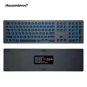 Awireless-teclado inalámbrico para ordenador, accesorios de computadora portátil, Delgado, 7 colores, retroiluminado, para casa, oficina, Pc, Bt - Product Image 1