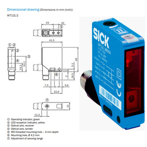 SICK Background Suppression <strong>sensor</strong> WT12L-2P140S03 <strong>diffuse</strong> reflection photoelectric <strong>sensor</strong> - Product Image 2