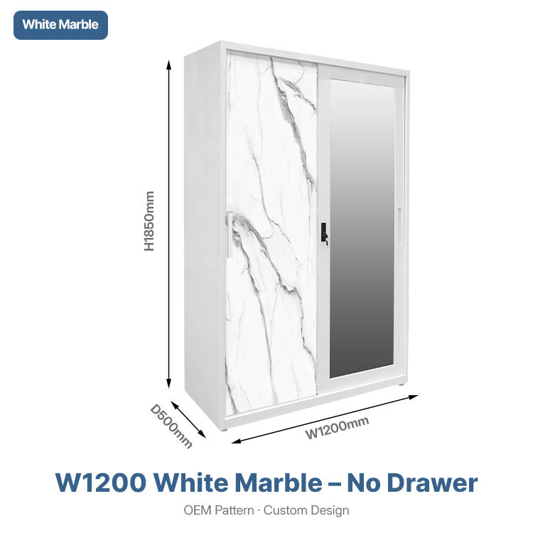 Marmo bianco W1200 - Senza cassetto