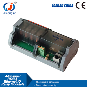 Huaqingjun 4-Channel <strong>Inputs</strong> <strong>Outputs</strong> RS485 Ethernet <strong>Relay</strong> Module IO Modbus RTU/TCP G2R-1 SPDT 10A RJ45 <strong>Relays</strong> for PLC - Product Image 3