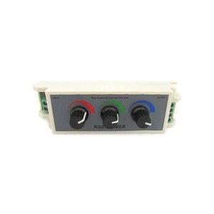 RGB <strong>Led</strong> Dimmer <strong>PWM</strong> <strong>Controller</strong> Manual Module with Knobs 12V 24V 3X3A for RGB <strong>Led</strong> Strip <strong>DMX</strong> Connection and Remote Control - Product Image 1