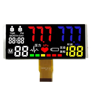 Shenzhen personalizzato TN carattere bianco con sfondo nero 7 segmenti con stampa a colori FPC collegare il modulo display LCD VA - Product Image 3