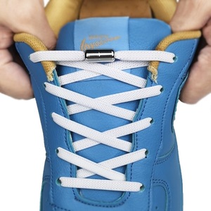 KJ 6mm tali sepatu tanpa dasi untuk dewasa dan anak-anak, tali elastis kunci kapsul logam untuk sepatu olahraga 2026 cm menerima 100 baru - Product Image 1