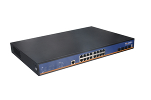16xRJ45-Ports Gigabit-verwalteter Netzwerk-PoE-Switch IEEE802.4af/bei AC-Eingang 100-240V Smart QoS VLAN Stapelbare Funktionen Desktop-Verwendung - Product Image 2