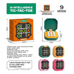 ABS aile eğlenceli strateji kurulu oyunları ara beceri seviyesi taşınabilir elektronik Tic-Tac-Toe oyun oyuncak çocuklar için - Product Image 5