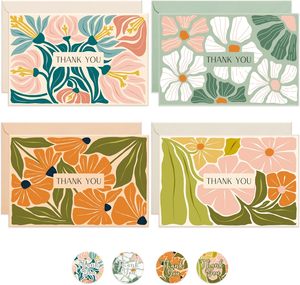 4x6 tùy chỉnh in ấn sang trọng lời mời đám cưới kinh doanh nhỏ sinh nhật bưu thiếp tùy chỉnh Cảm ơn bạn thẻ với phong bì - Product Image 5