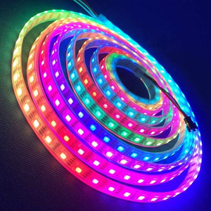 WS2812B Светодиодная лента, 5 В 5050 RGB светодиодная Пиксельная полоса, программируемая светодиодная лента для DIY проектов - Product Image 2