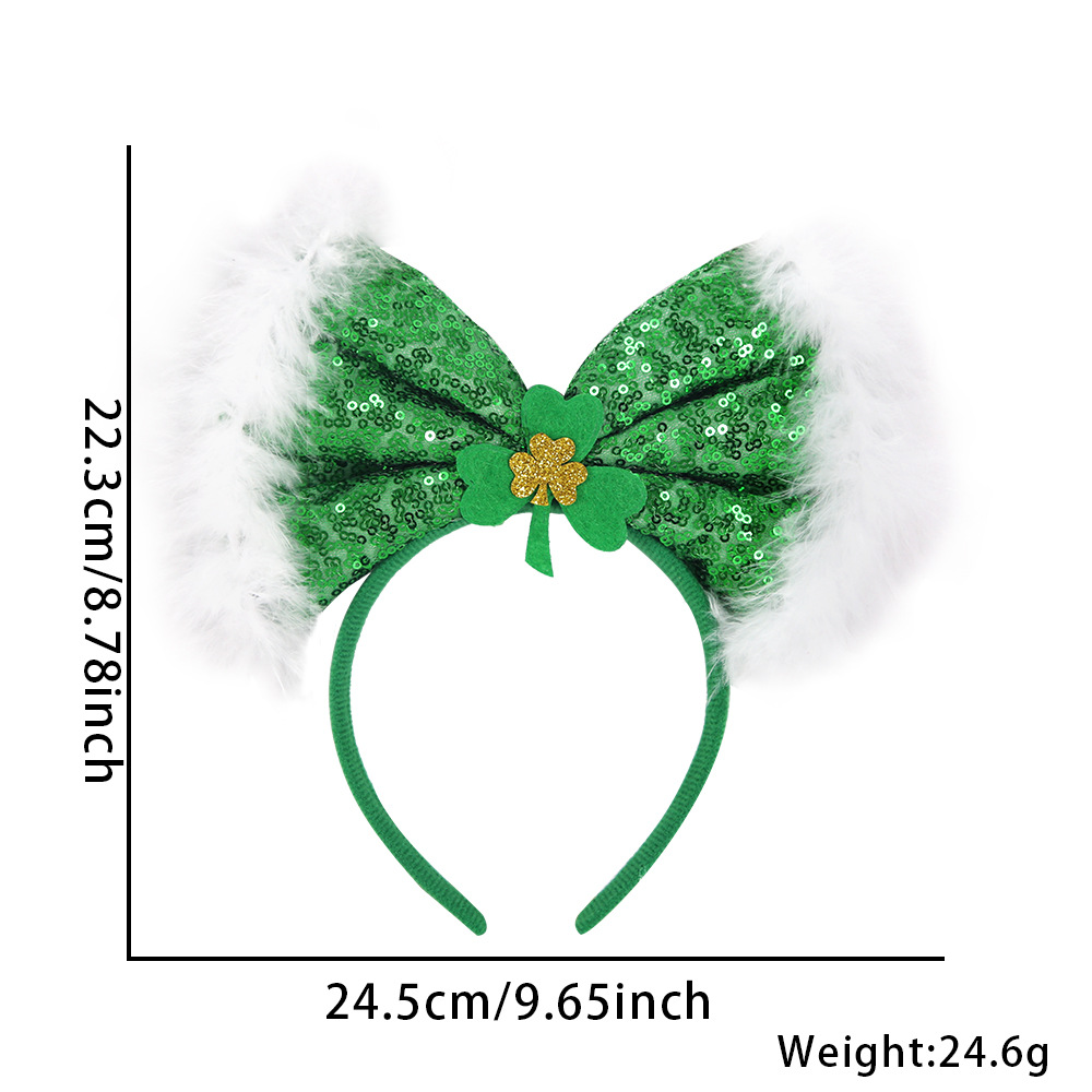 Arco verde con plumas-talla única
