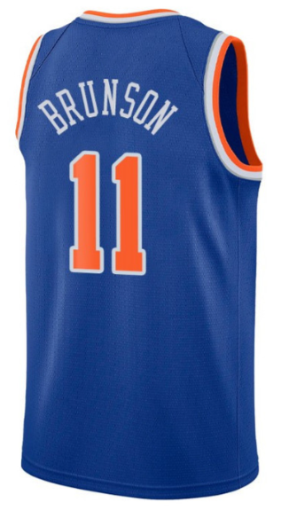 11 Brunson bleu