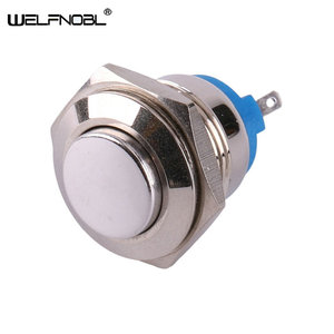 WELFNOBL 16mm Metal Push Button Switch 2 Pins No Light Momentary Waterproof Switch Self-latching Power Button Push Button - Product Image 4