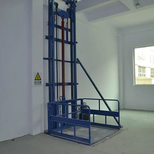 Elevador de carga de riel de guía simple/doble personalizado Leo de 1-10m, nueva plataforma de carga y descarga de accionamiento hidráulico de acero para uso doméstico