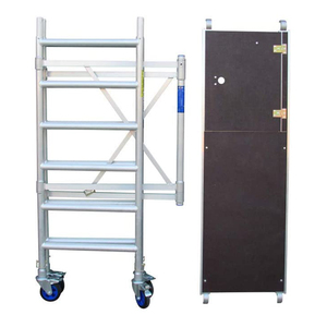 Foldable Aluminium <strong>Scaffolding</strong> 9'8&quot; Working Height Multipurpose Small Mini Type Metal Mobile Foldable <strong>Scaffolding</strong> Rolling Tower - Product Image 2