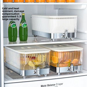 New Arrival tủ lạnh nhựa Jug nước bình lọc công suất lớn nước lạnh Ấm đun nước với vòi nước - Product Image 2