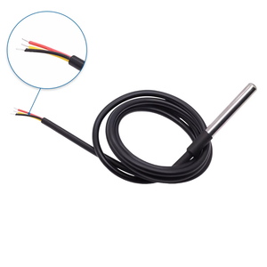 Arduino Diyキット用の高品质ステンレス钢防水DS18B20デジタル温度センサー。1M/2M/3M - Product Image 1