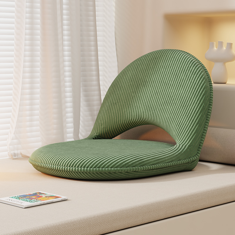 Velours côtelé vert, coupe classique.