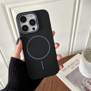 เคสโทรศัพท์แม่เหล็กไร้สายยอดนิยมแบบเรียบง่ายสำหรับ Apple 16PROMAX IPhone15plus กันกระแทก14แฟชั่น13 TPU 12 11 - Product Image 4