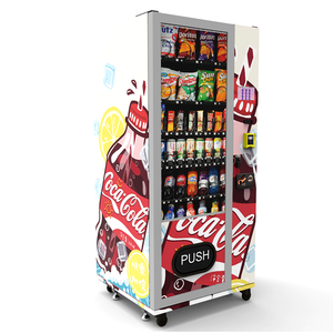 Hot Sale Slim Automaten Snacks Distributeur Automatique mit Kreditkarten münze QR-Code <span class=keywords><strong>Token</strong></span> Zahlungs systeme