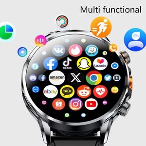 H18 мужские Смарт-часы 4G с Wi-Fi и GPS сенсорным водонепроницаемым Android Montre, смарт-браслеты, ультра умные часы с камерой Sim-карты - Product Image 6