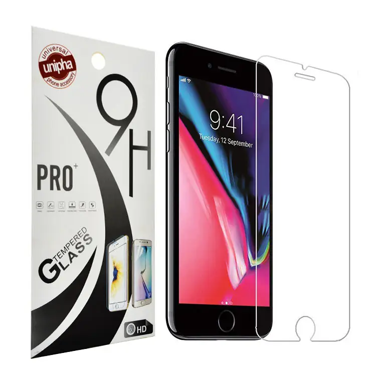 Gratis Sample Anti-Shatter Mobiele Scherm Guard Geknoeid Glas Voor Iphone 5 / 6 / 7 / 7 Plus screen Protector Fabriek Levering