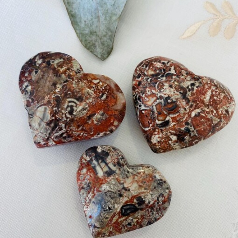 Corazón de ágata de dinero