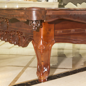 Sang Trọng 9ft Rắn Gỗ Bàn Hồ Bơi Với Đầu Sư Tử Khắc Snooker & Bàn Bida - Product Image 4