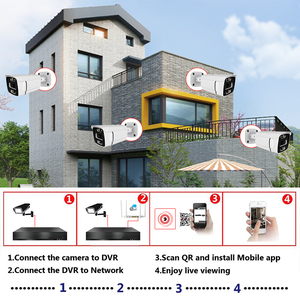 5MP 4K Bullet CCTV registrazione IP POE sistema di sicurezza della telecamera di rete 4CH 8CH IPC visione notturna mos sensore NVR opzioni di archiviazione dati - Product Image 5