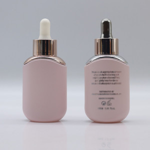 <strong>Oval</strong> 30ml 15ml 50ml Transparent Cosmetic Packing 30ml Flat Unique Essential Oil Liquid Skin Care Serum <strong>Perfume</strong> Dropper Bottle - Product Image 6
