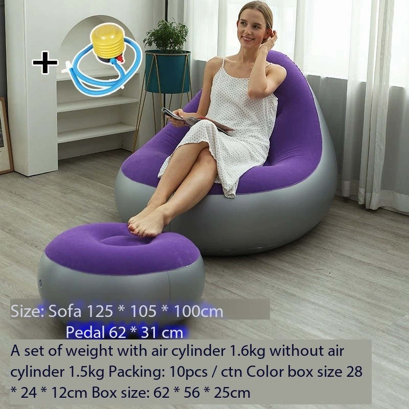 Nouveau violet + pompe à pied