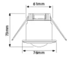 Rilevatore di movimento Mini PIR montato a soffitto interruttore sensore interfaccia digitale amplificatore a infrarossi con colore bianco che emette - Product Image 3