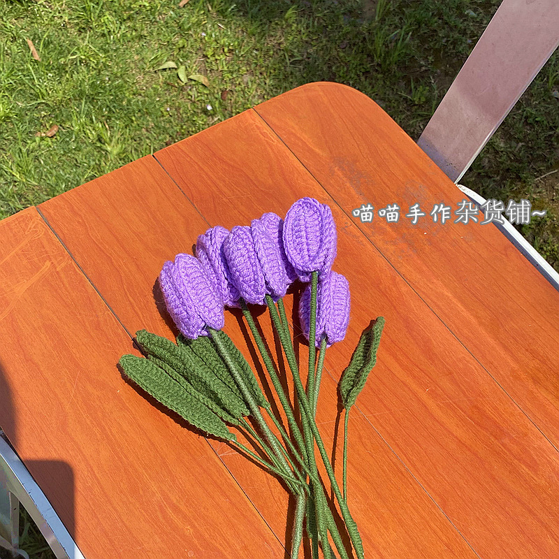 Singolo tulipano viola