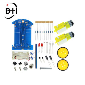 D2-1 Smart Robot Car Kit linea di tracciamento intelligente auto Robot fotosensibile Kit fai da te Patrol parti di automobili giocattolo elettronico fai da te - Product Image 3