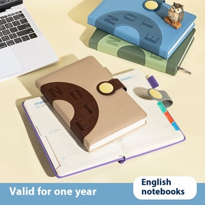 2026 máy tính xách tay lịch bán buôn A5 đầy màu sắc chương trình nghị sự biểu tượng tùy chỉnh PU da hàng ngày kế hoạch cảm hứng Tạp Chí giá rẻ nhật ký - Product Image 2