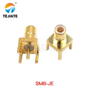 SMB Pcb konektörü lehim PCB dayanağı RF koaksiyel sağ açı düz SMB fiş erkek kenar için PCB dayanağı koaksiyel konnektör - Product Image 3