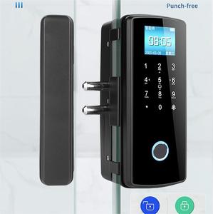 Smart code password card porta in vetro smart lock per sistemi di controllo accessi sicurezza impronta digitale serratura senza chiave porta principale