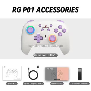 ANBERNIC RG P01 Controller Kabel gebundenes drahtloses Gamepad mit RGB-Lichteffekt-Joystick BT-Game controller für PC Android IOS - Product Image 3