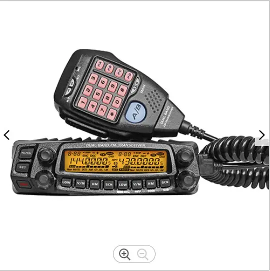 AnyTone AT-5888UV mobil telsiz Dual Band VHF UHF 50W/40W araç radyo programlama kablosu ile