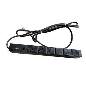 PDU Rack Mount No Plug ROHS IRS-P006VN16 for Cabinet <strong>Data</strong> Center AC <strong>Input</strong> <strong>Output</strong> 16A 1U Basic Universal Type PDU Power Socket - Product Image 2