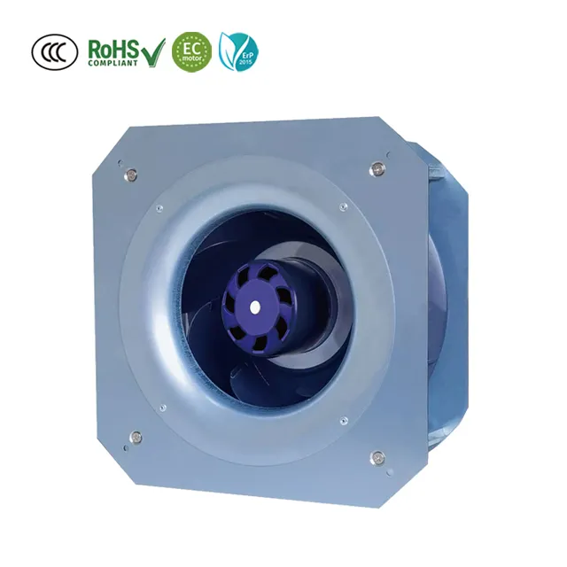 Ventilatori centrifughi curvi all'indietro di classe Blauberg AC/DC IP55 per purificatore d'aria