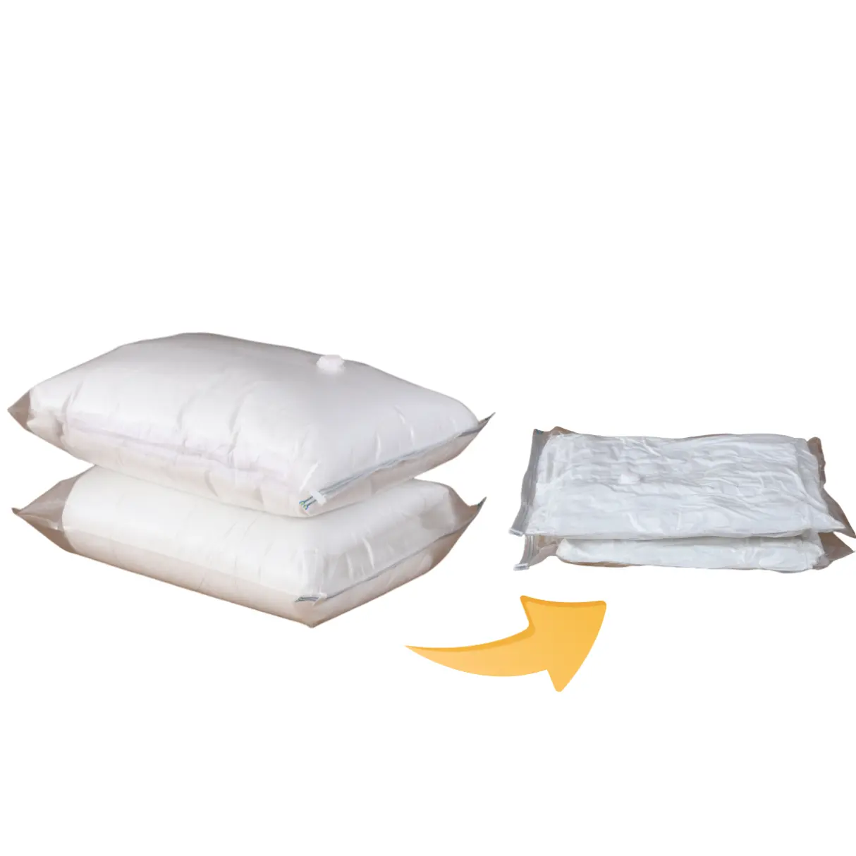 Double Zipper Vacuum Plastic Bag Travesseiro Saco De Armazenamento Saco De Compressão Para Cama Armazenar à Prova de Poeira Poupança 75% mais Espaço