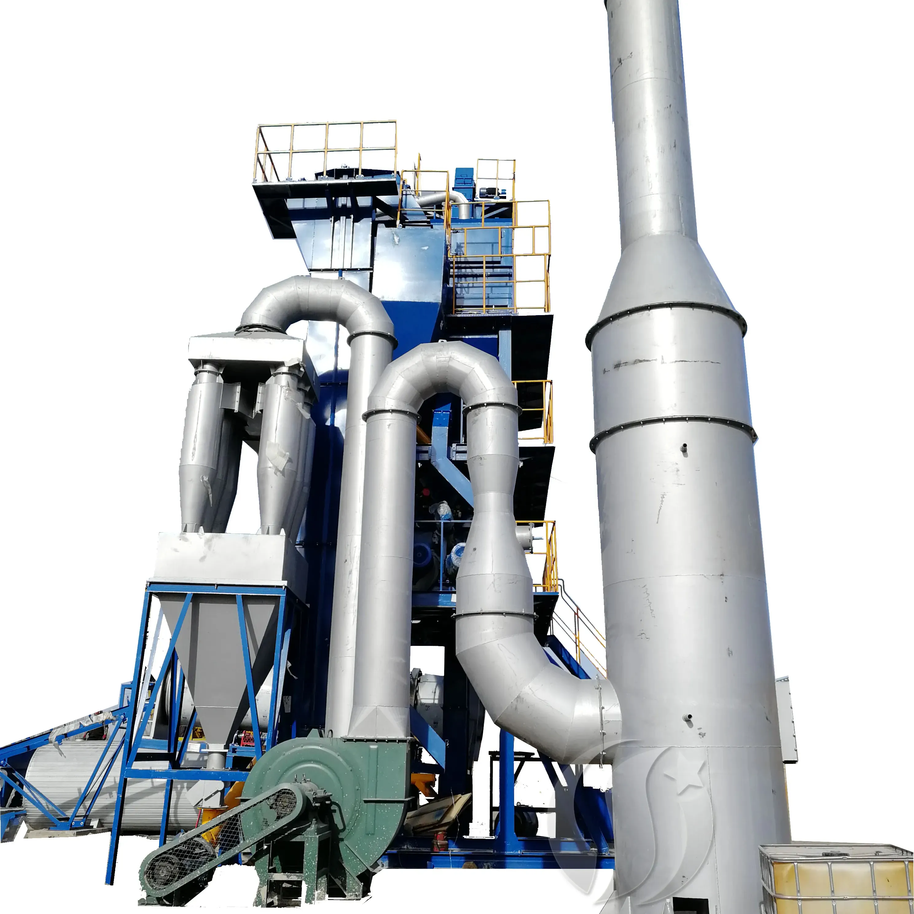 Asphalt Mixing Plant Double Drum Bitumen Hot Mix Plant 80TPH Asphalt Bitumen Mixing Plant