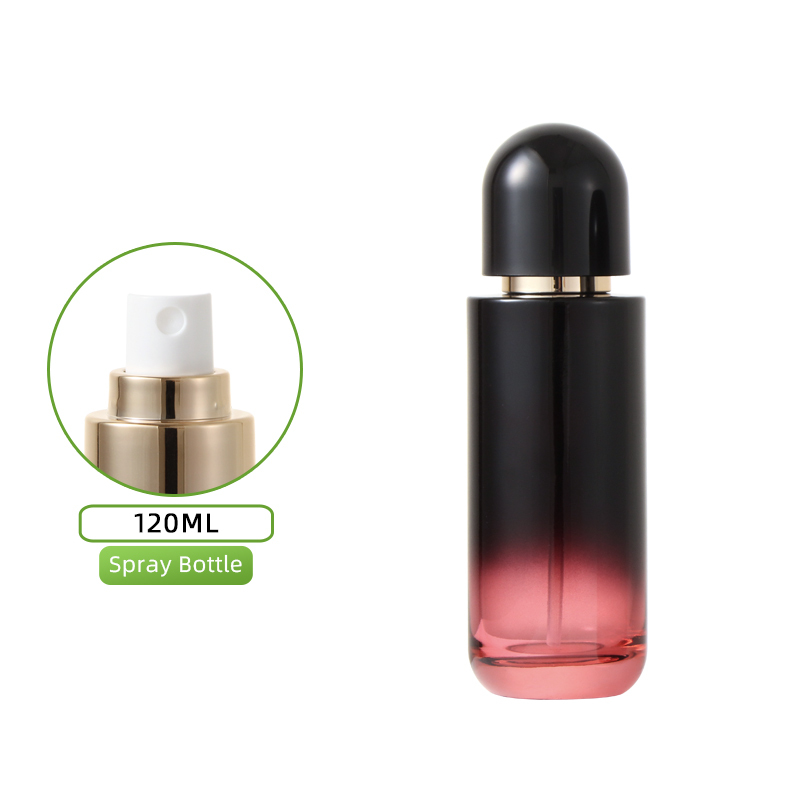 Botella de vino tinto de 120 ml, cabezal rociador dorado + cubierta negra yunshang