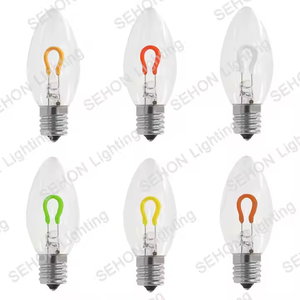 ホリデー装飾カラフルな電球G40 G50 C7 C9 S14 LEDストリングライトフレキシブル曲げフィラメント電球付き - Product Image 4