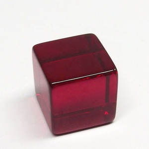 Perline rubino personalizzate in fabbrica 5 # rosso corindone rubino gemma cubo - Product Image 5