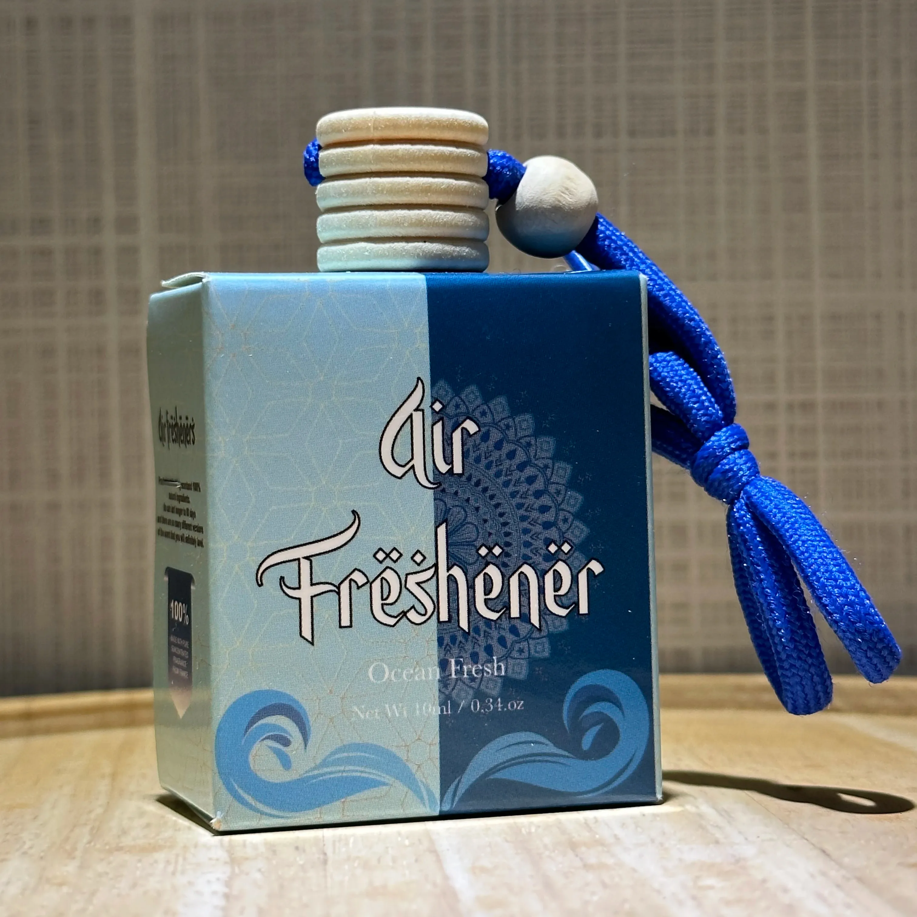 Bulk Car Air Fresheners Car Scent Freshener Package Box 10ml Bottle Hanging Style Cheap Price Ocean Fresh Malaysia