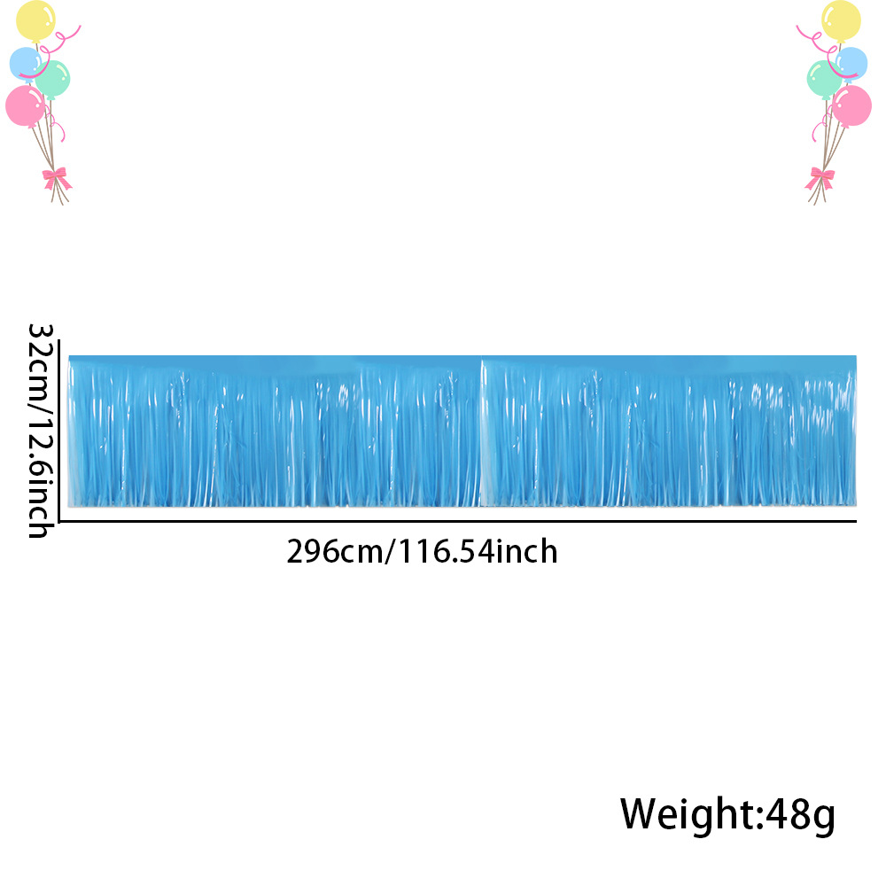 30*300cm fluorescent blue banner