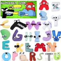 12cm Alphabet Lore Plush Toy Anime Doll 26 English Letters Stuffed Toys  Children Enlightenment Montessori Plush