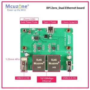 Ethernet dual y placa USB para RaspberryPi Zero/zero W, Zero2 W, USB HUB RJ45, Sonda, 4G LTE Driver-free Custom - Product Image 6