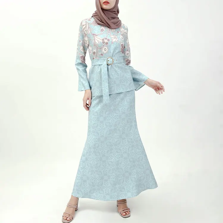 2022 Fashion Indonesia Malaysia Modern Baju Raya Kurung Lelaki Borong Kedah 2022 Cetak Biru Formal Kebaya Baju Kurung