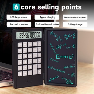 HS Bestpreis 12-stelliger wissenschaftlicher Taschenrechner mit Schreibtafel 2-in-1 LCD-Schreibtablett Schul- und Büro-Wissenschaftsrechner - Product Image 3